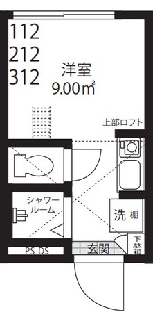 中井駅 徒歩1分 3階の物件間取画像